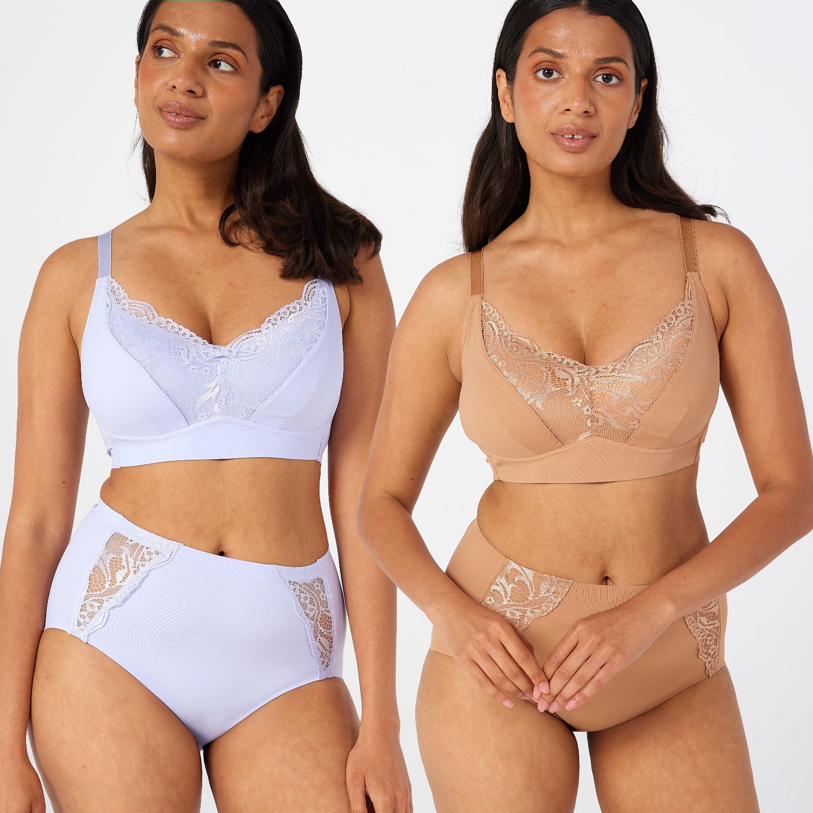 Rhonda Shear 2 Pack Molded Cup Bra with Invisible Edge