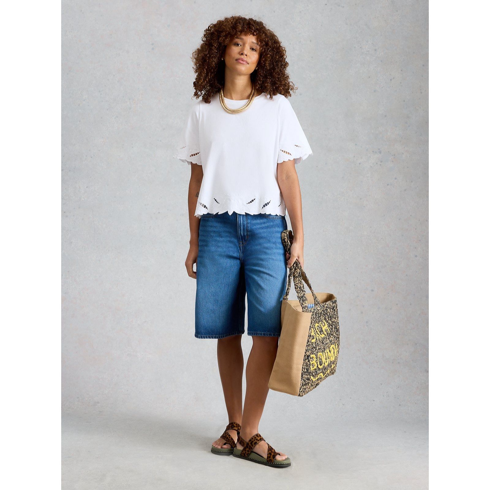 White Stuff Collen Cutwork Tee