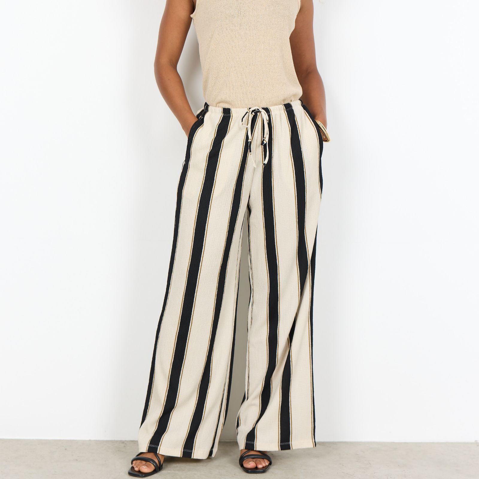 SOYACONCEPT Finja Striped Drawstring Trousers