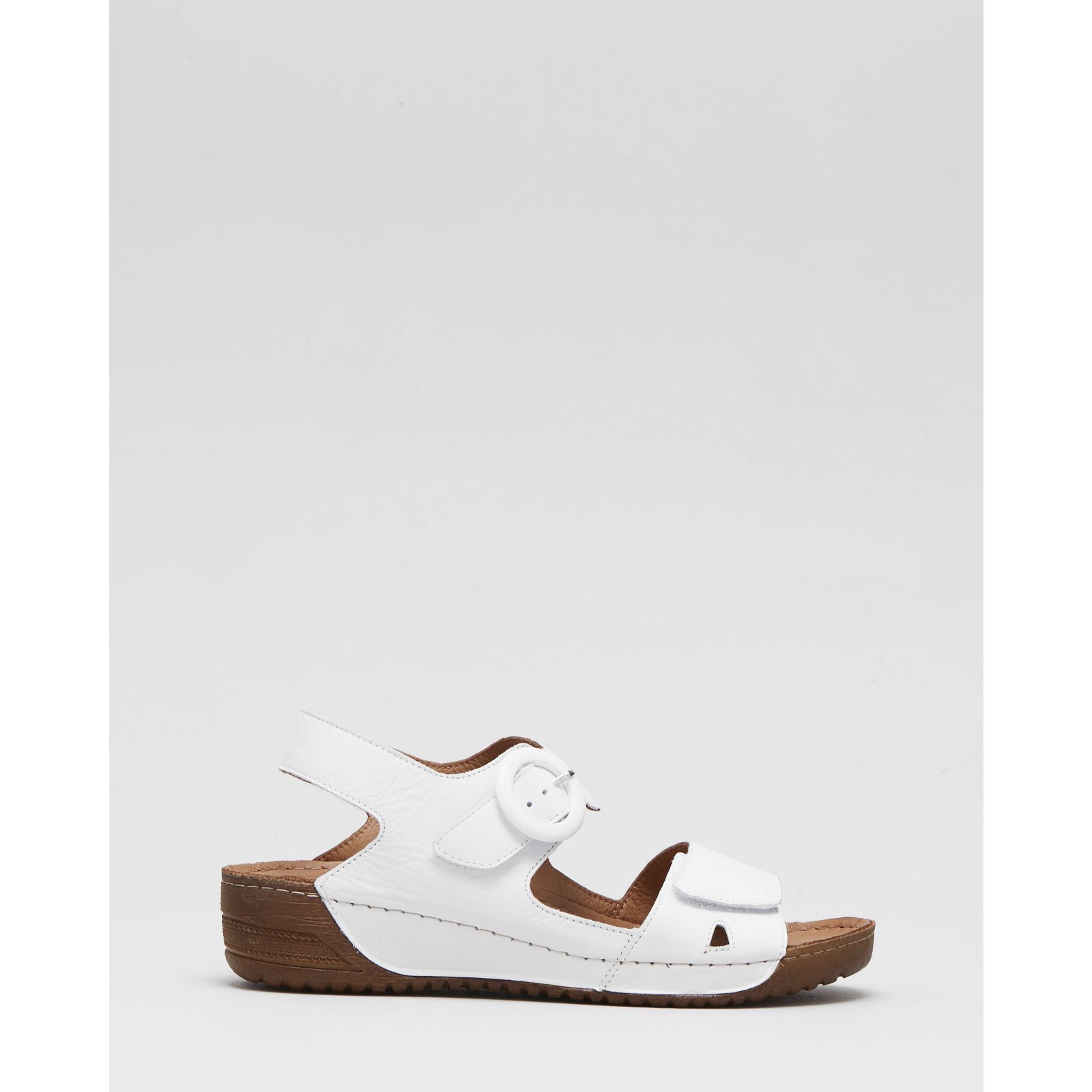 Outlet Adesso Lily Leather Buckle Sandal