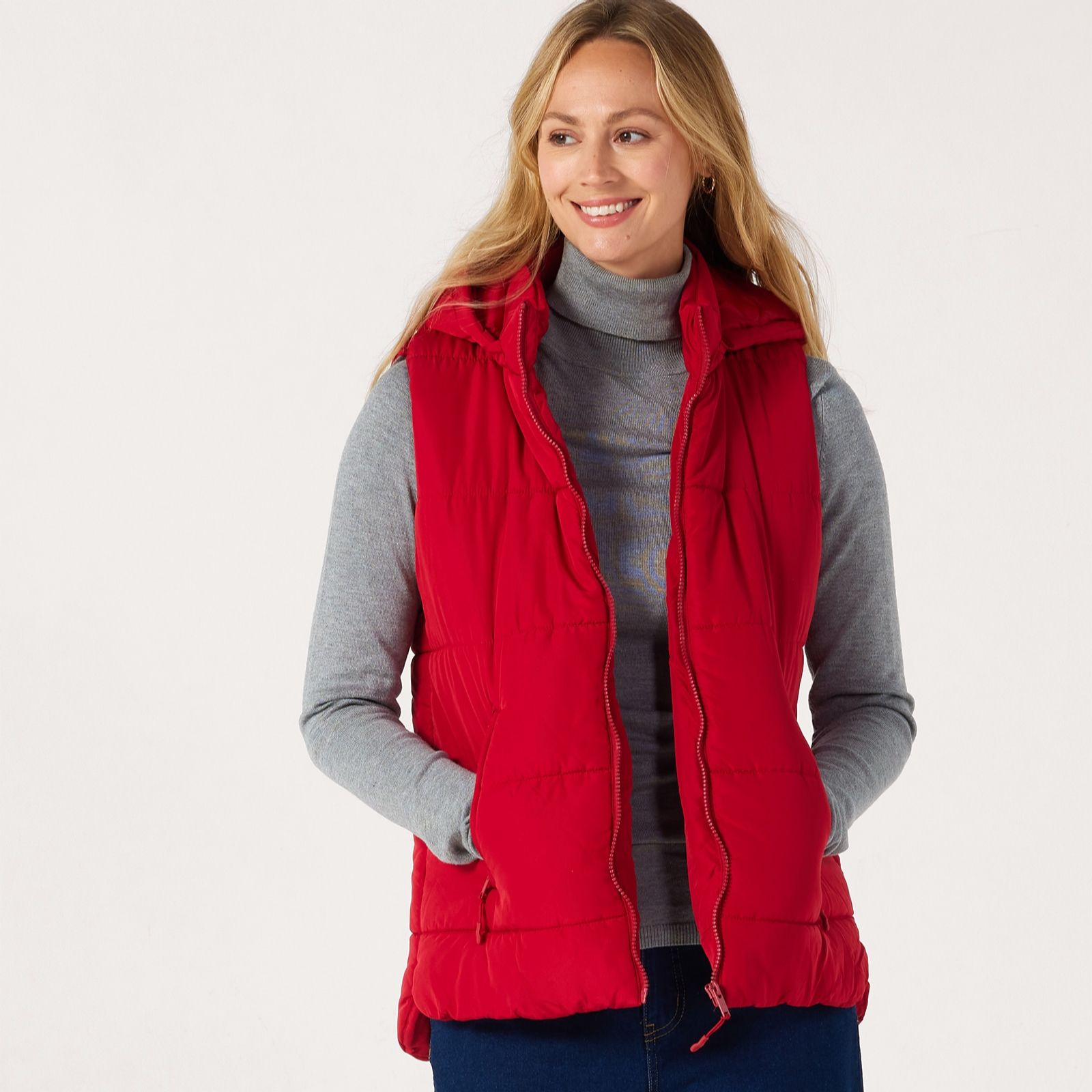 Centigrade Padded Gilet With High Low Hem