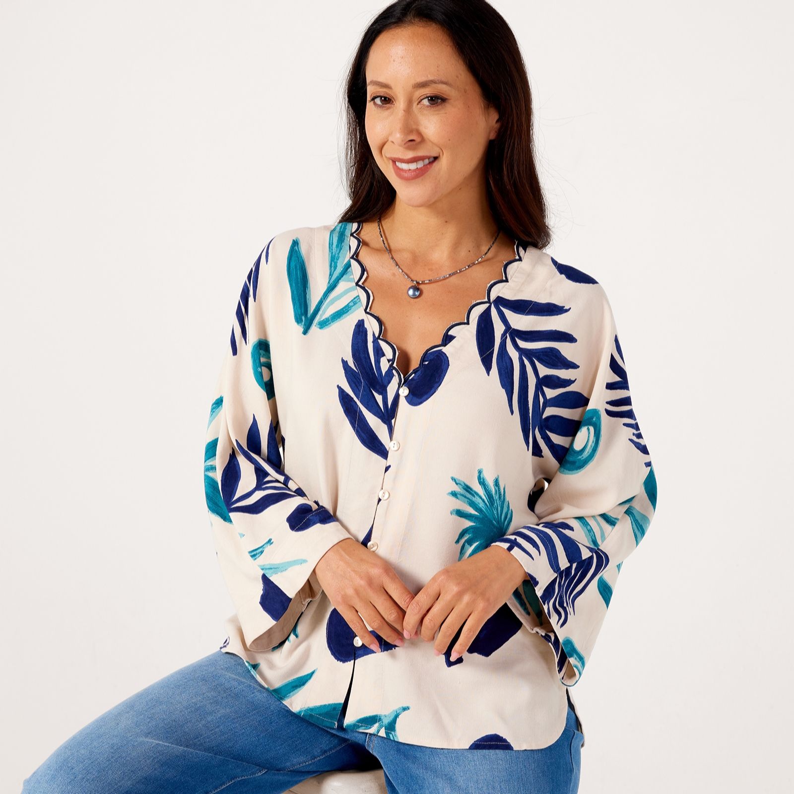 Monsoon Cassie Printed Blouse