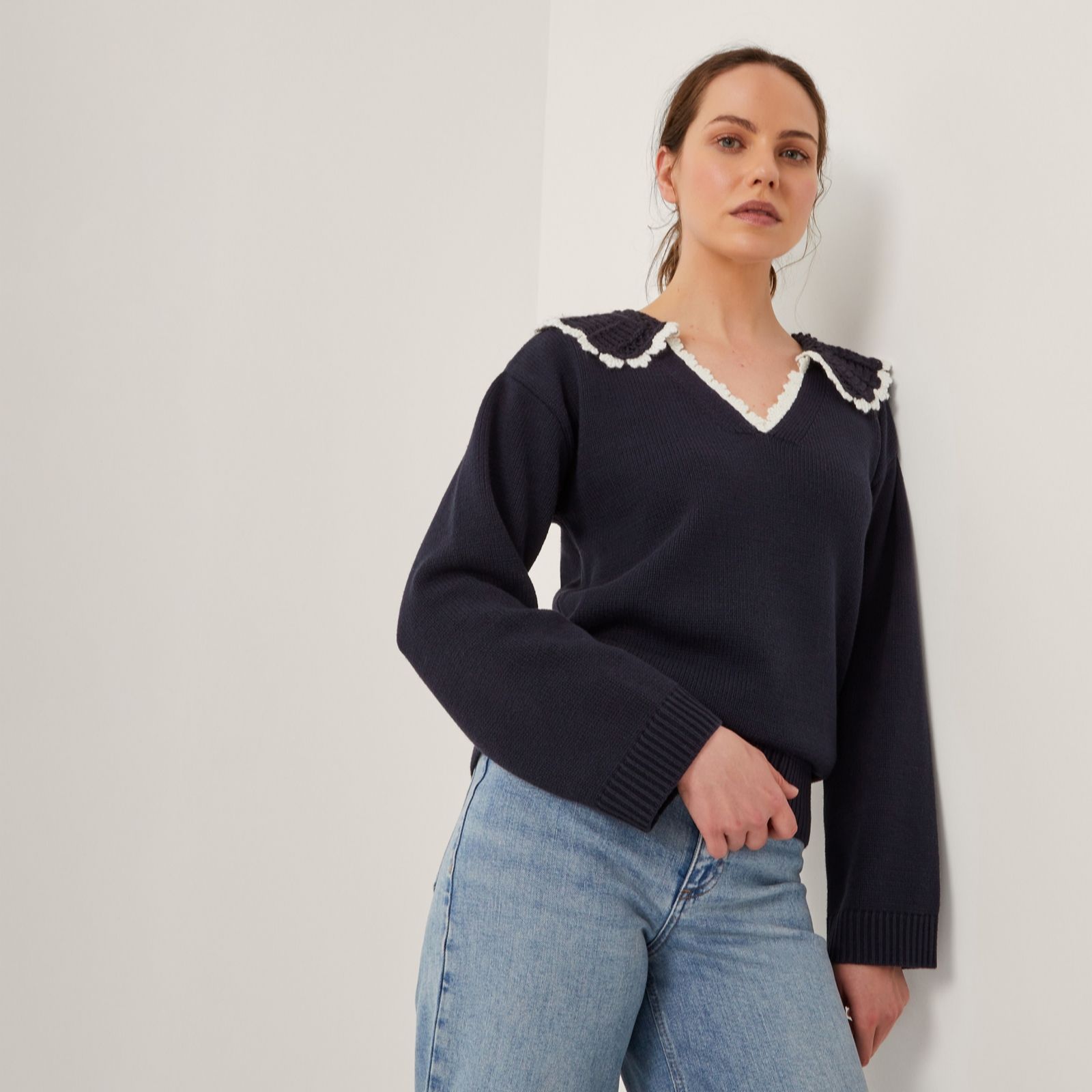 Monsoon Clay Collar Jumper