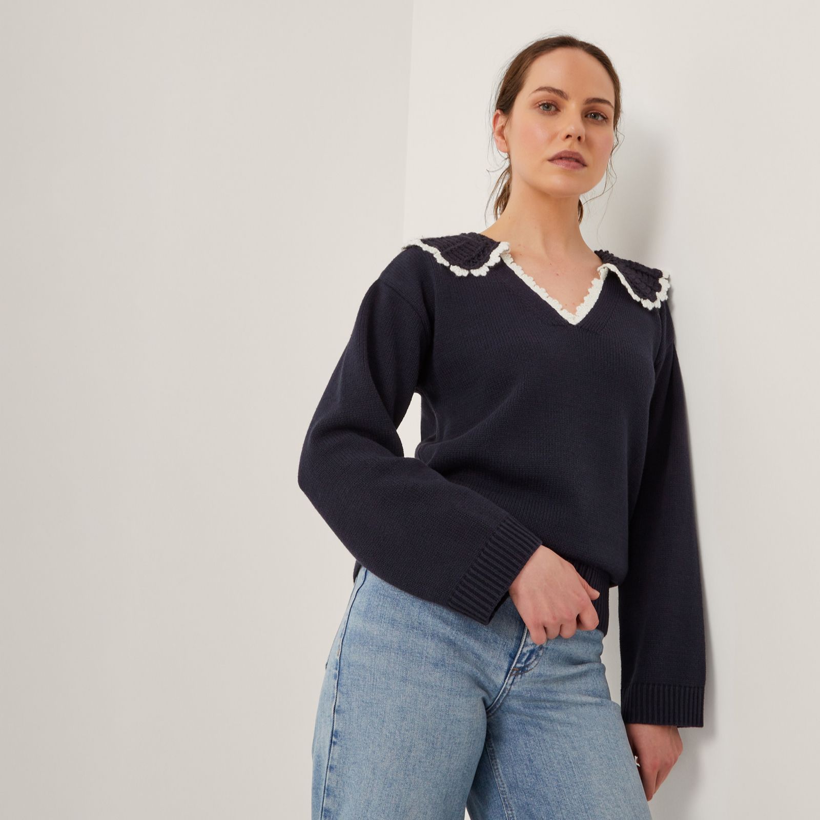 Monsoon Clay Collar Jumper