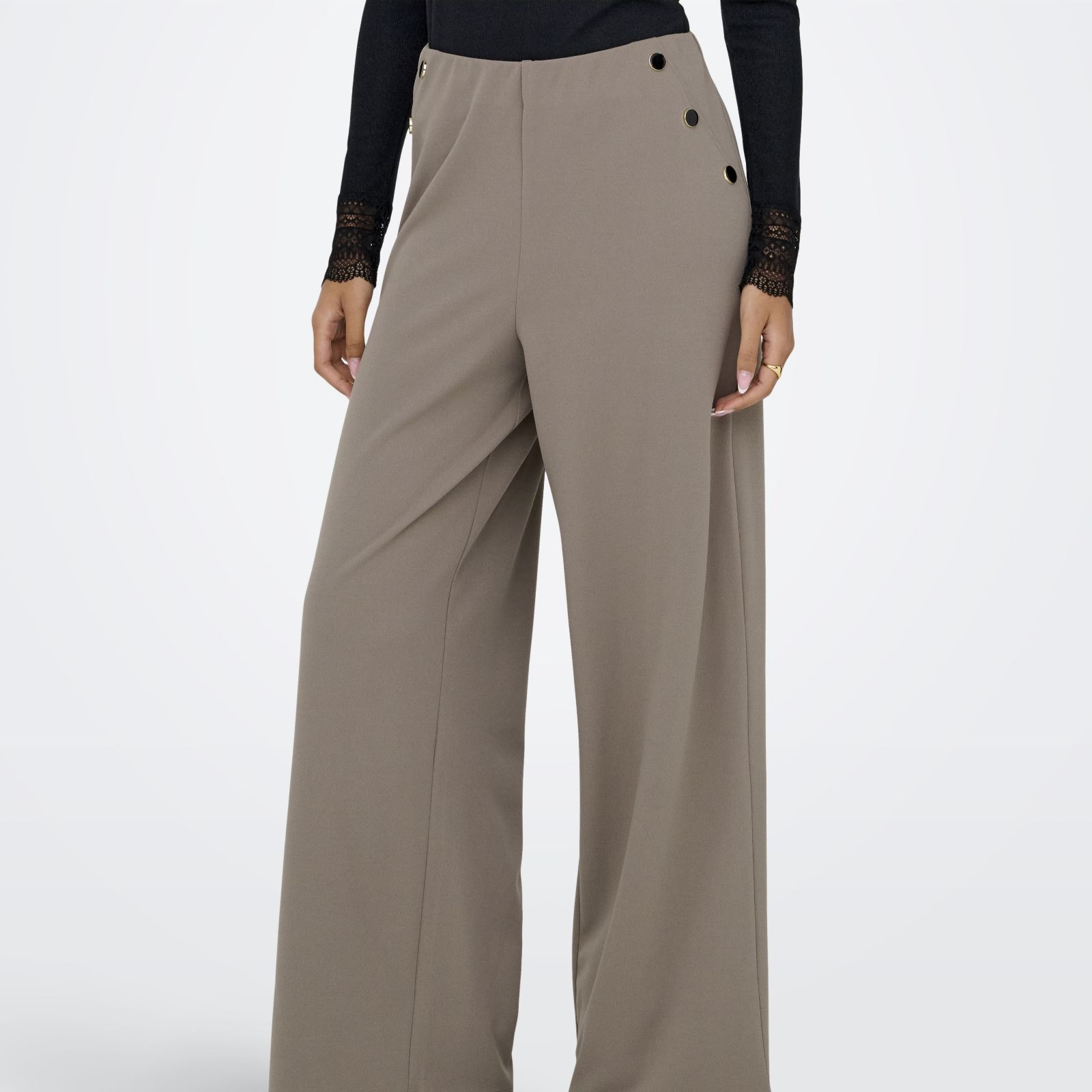 JDY Geggo Side Button Detail Trousers