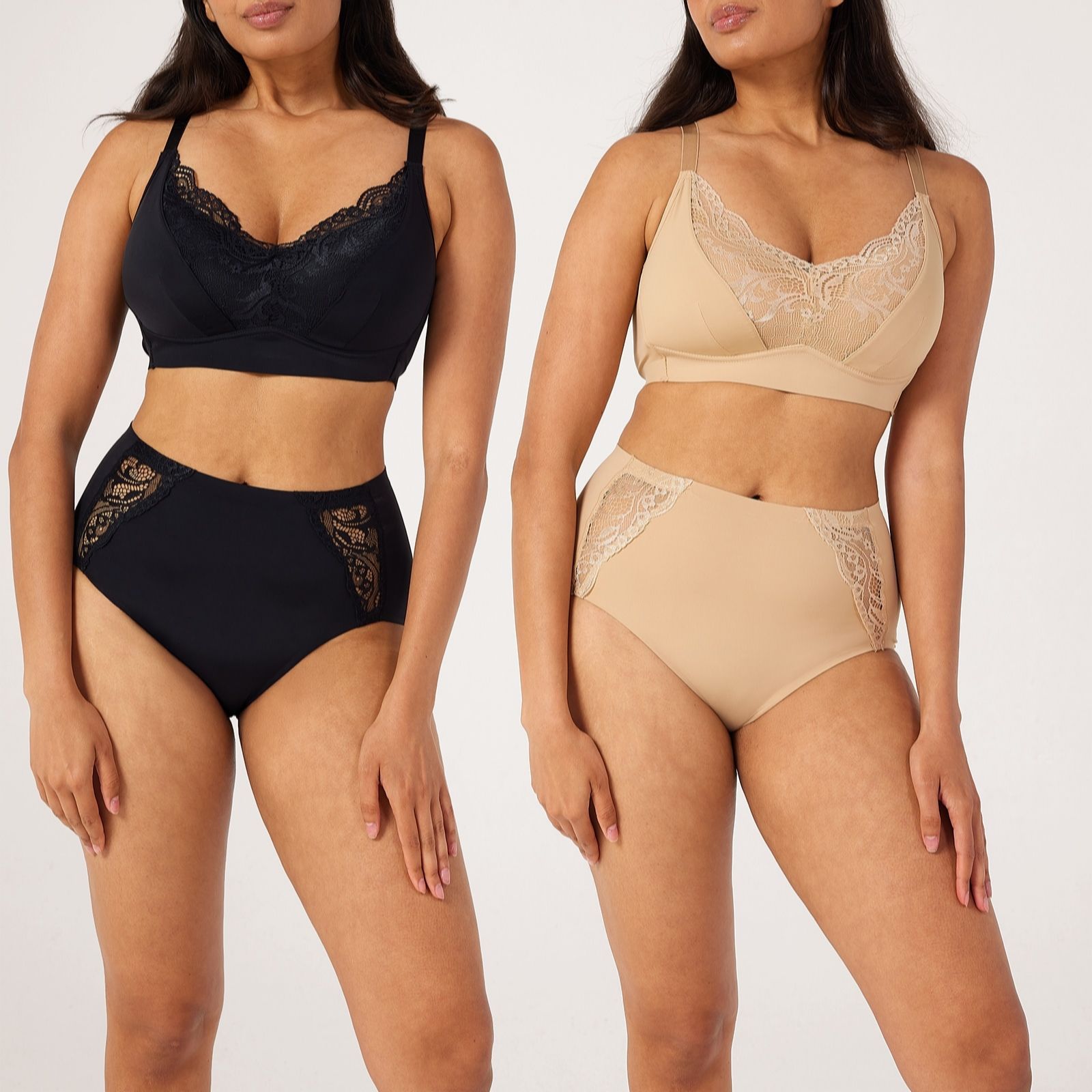 Rhonda Shear 2 Pack Invisible Edge Lace Panty