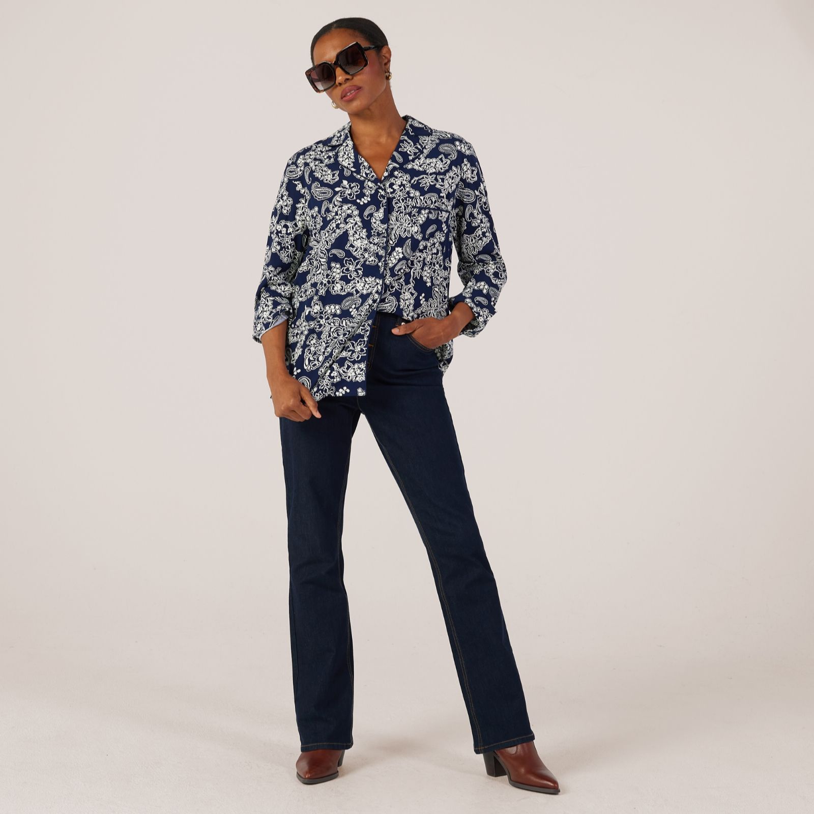 Ruth Langsford Pyjama Style Printed Shirt