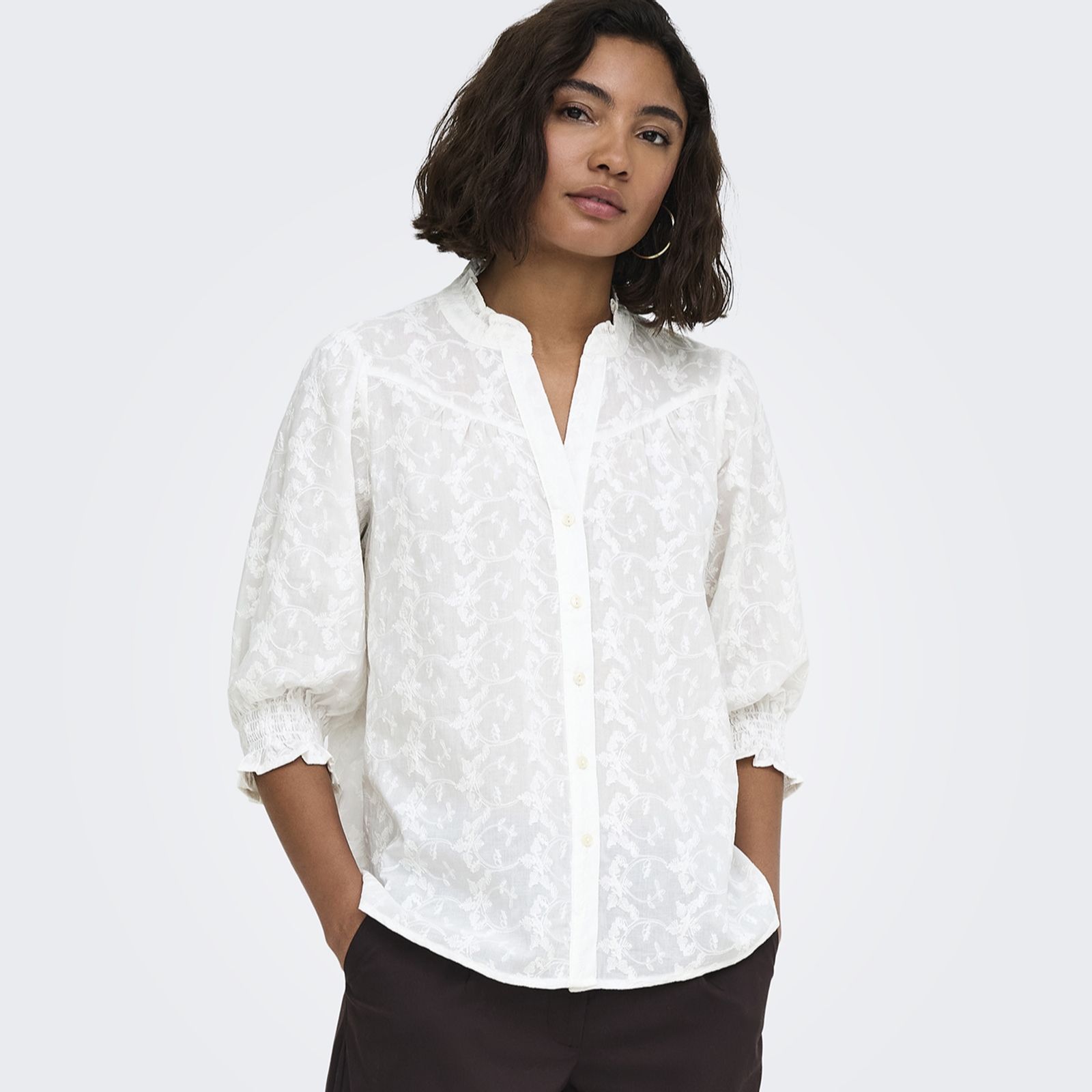 Only Raya Embroidered Shirt
