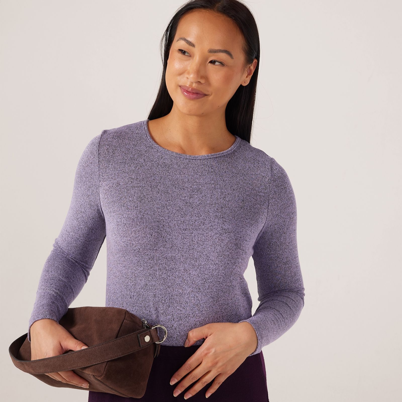 Kim & Co Fine Sweater Knit Essential Long Sleeve Top