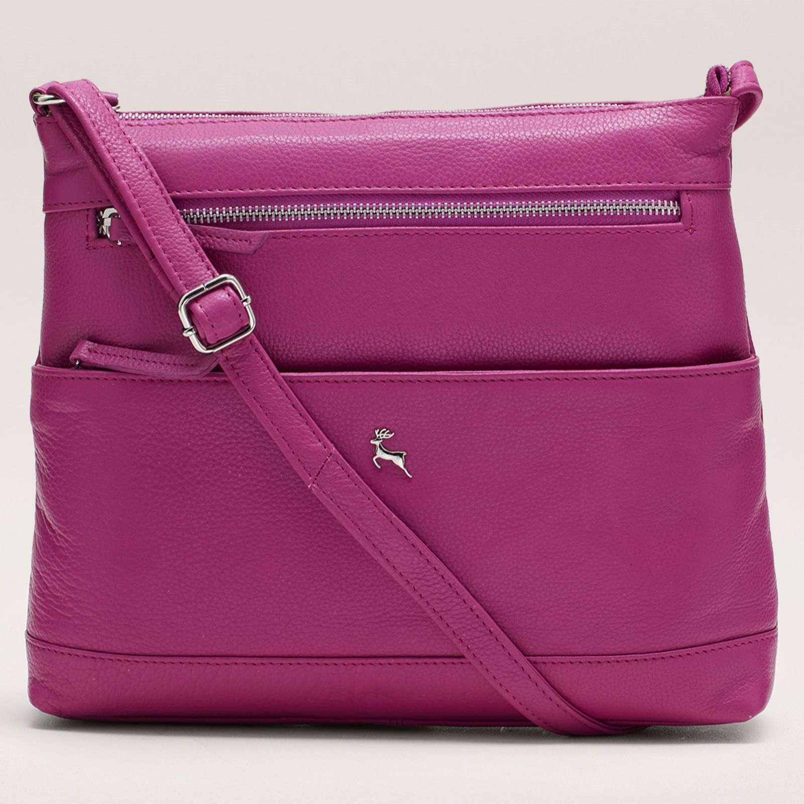 Ashwood Cross-Body Bag with Front Zip Compartment