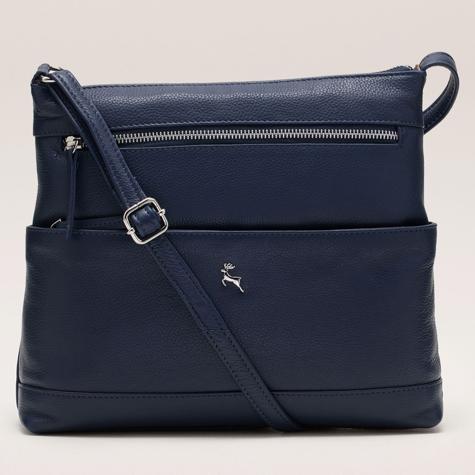 Ashwood Cross-Body Bag with Front Zip Compartment