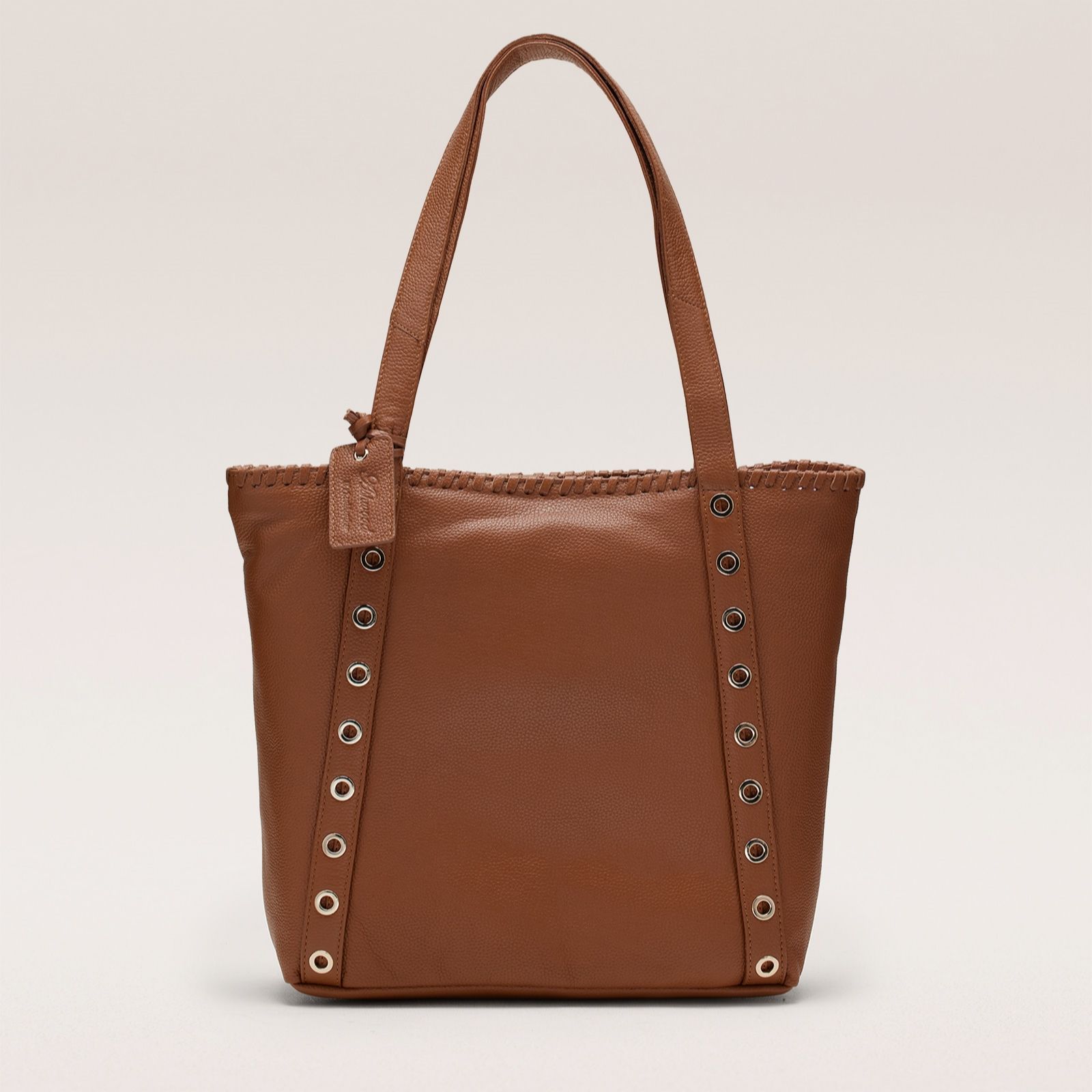 Ashwood Leather Eyelet Detail Shoulder Bag