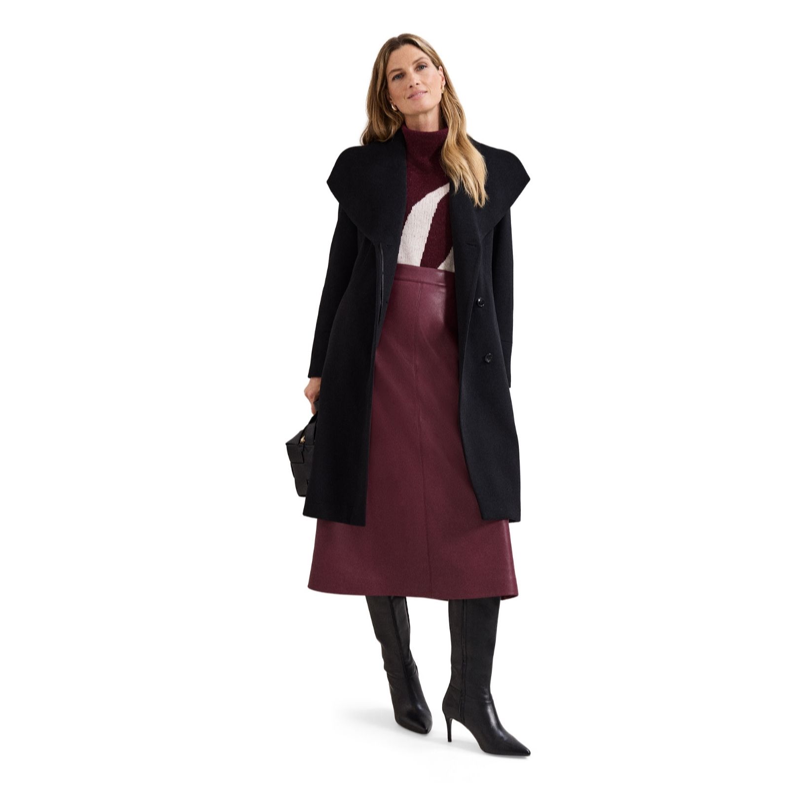 Phase Eight Wool Blend Nicci Belted Coat