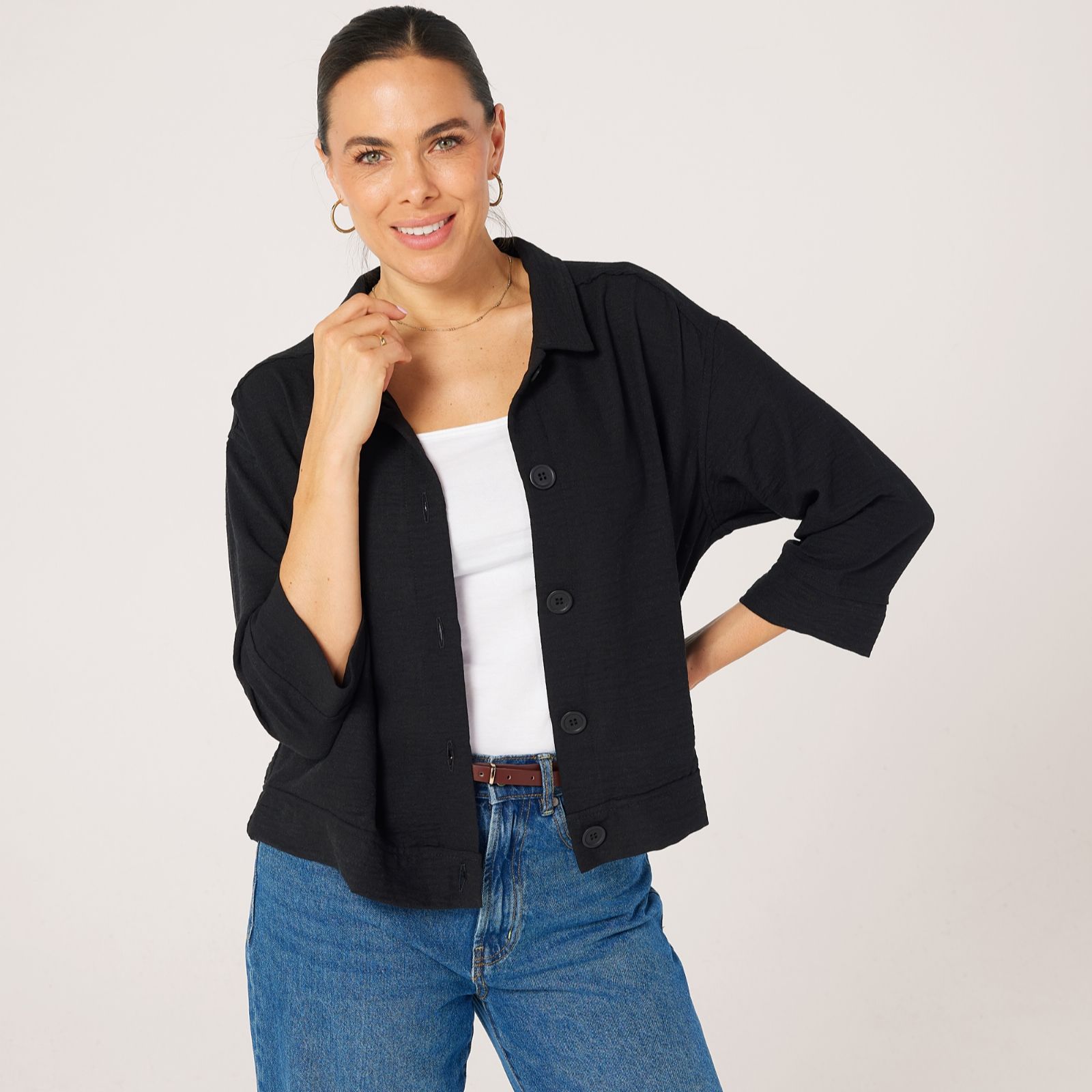 Kim & Co Linen Feel Light Jacket