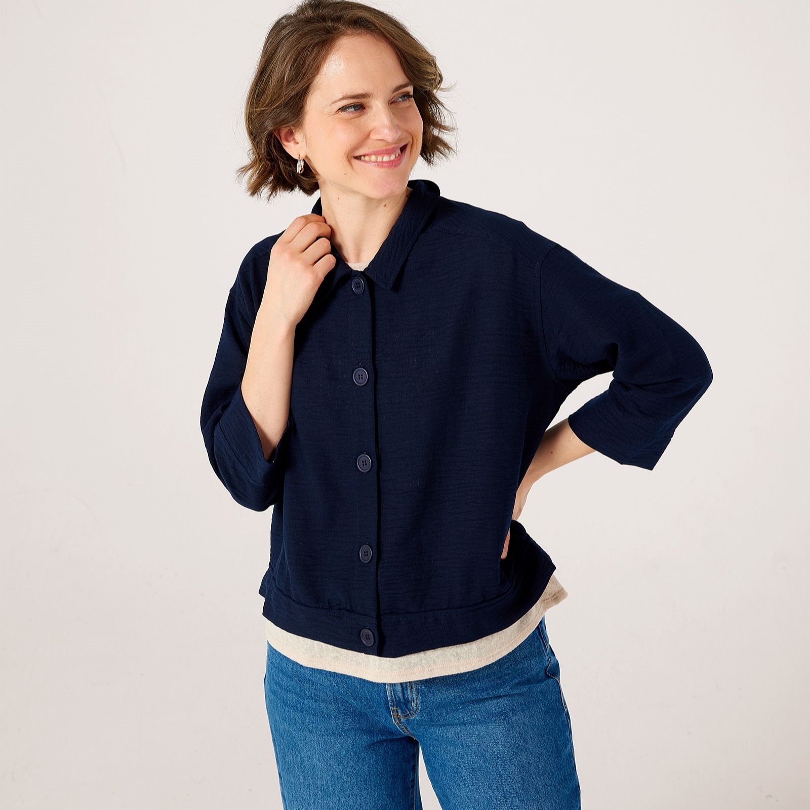 Kim & Co Linen Feel Light Jacket