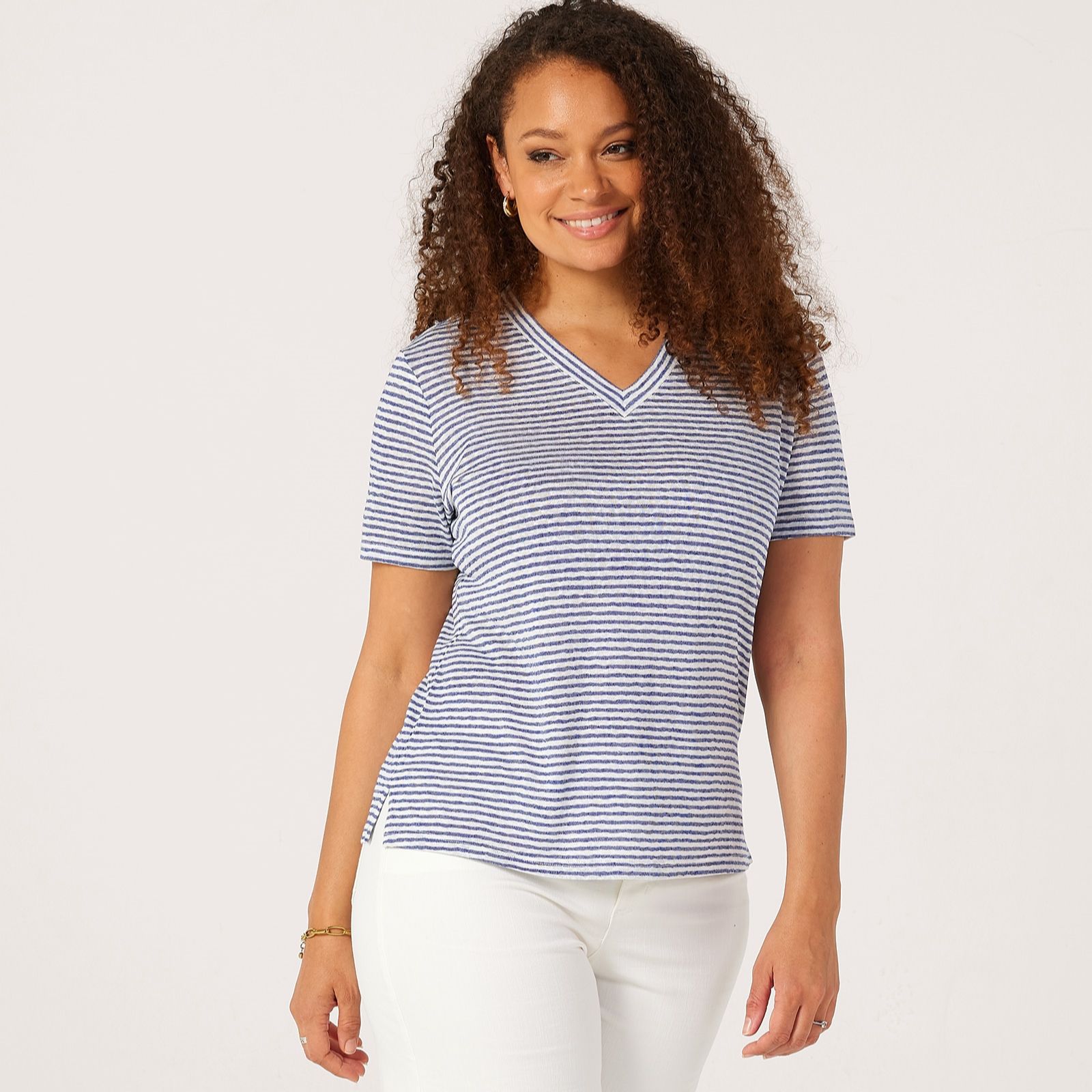 Ruth Langsford Textured Stripe T-shirt