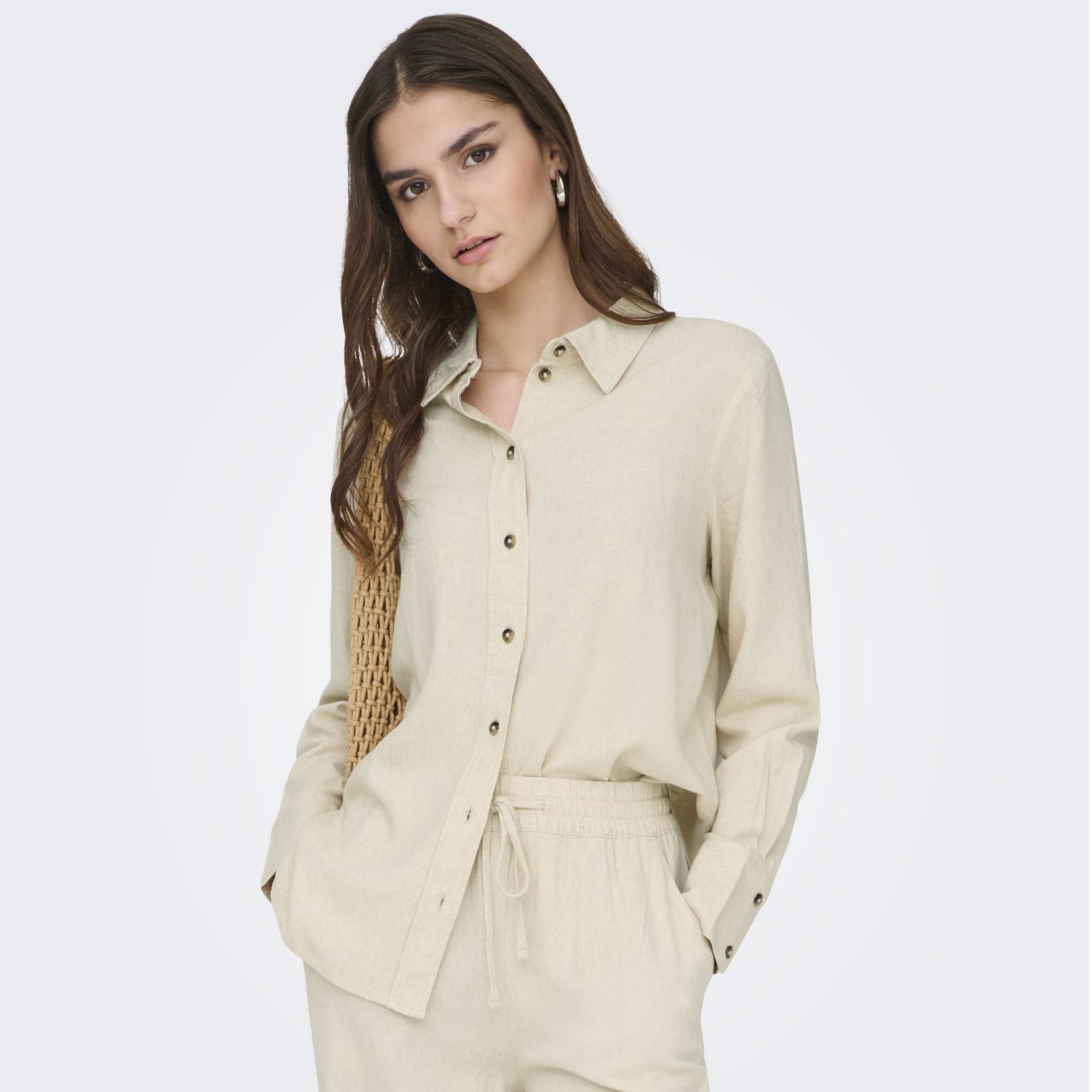 JDY Say Linen Blend Shirt