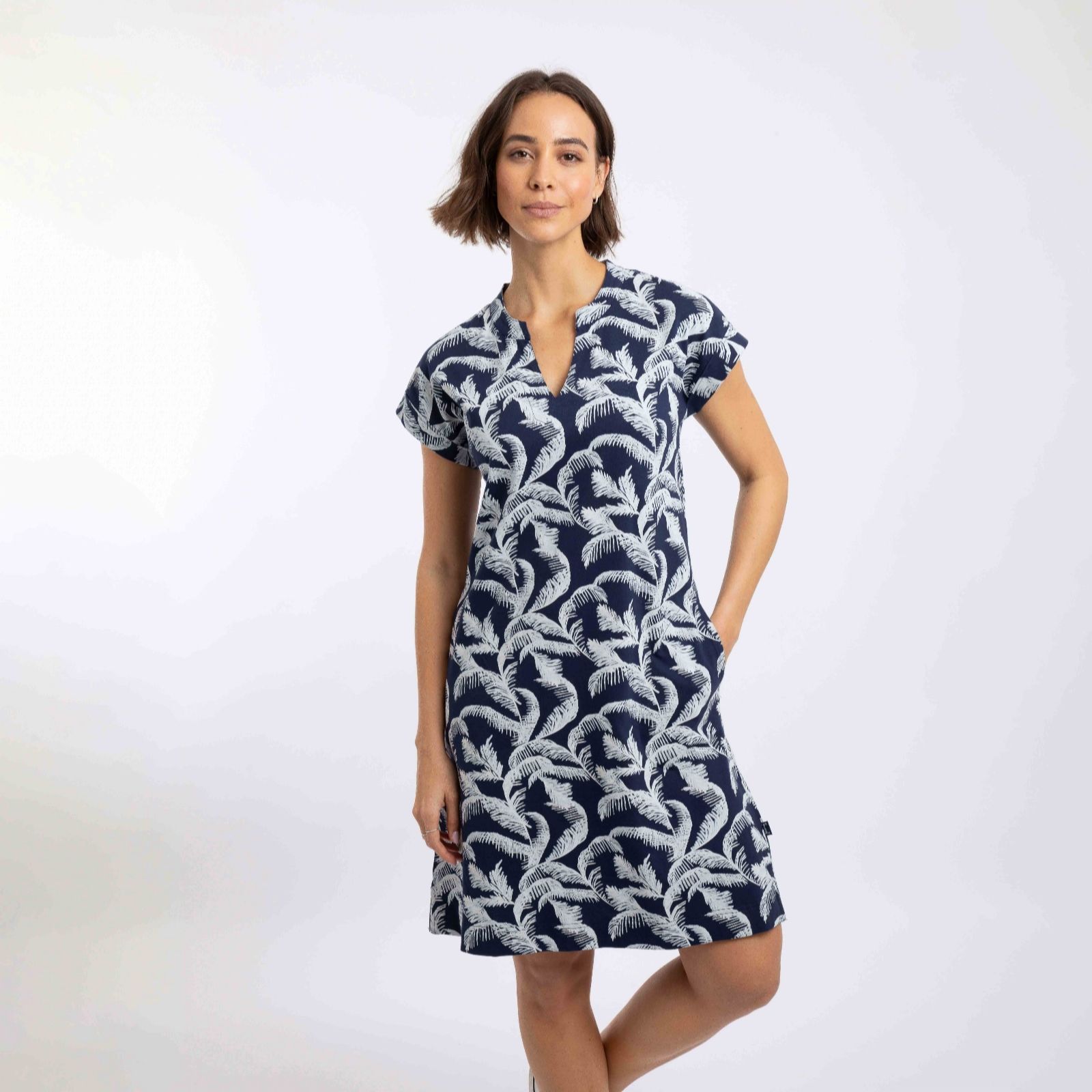 Weird Fish Suffolks Printed Jersey Dress