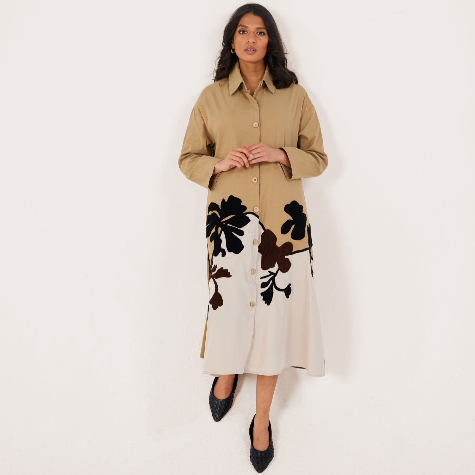 Helene Berman Floral Embellished Dress