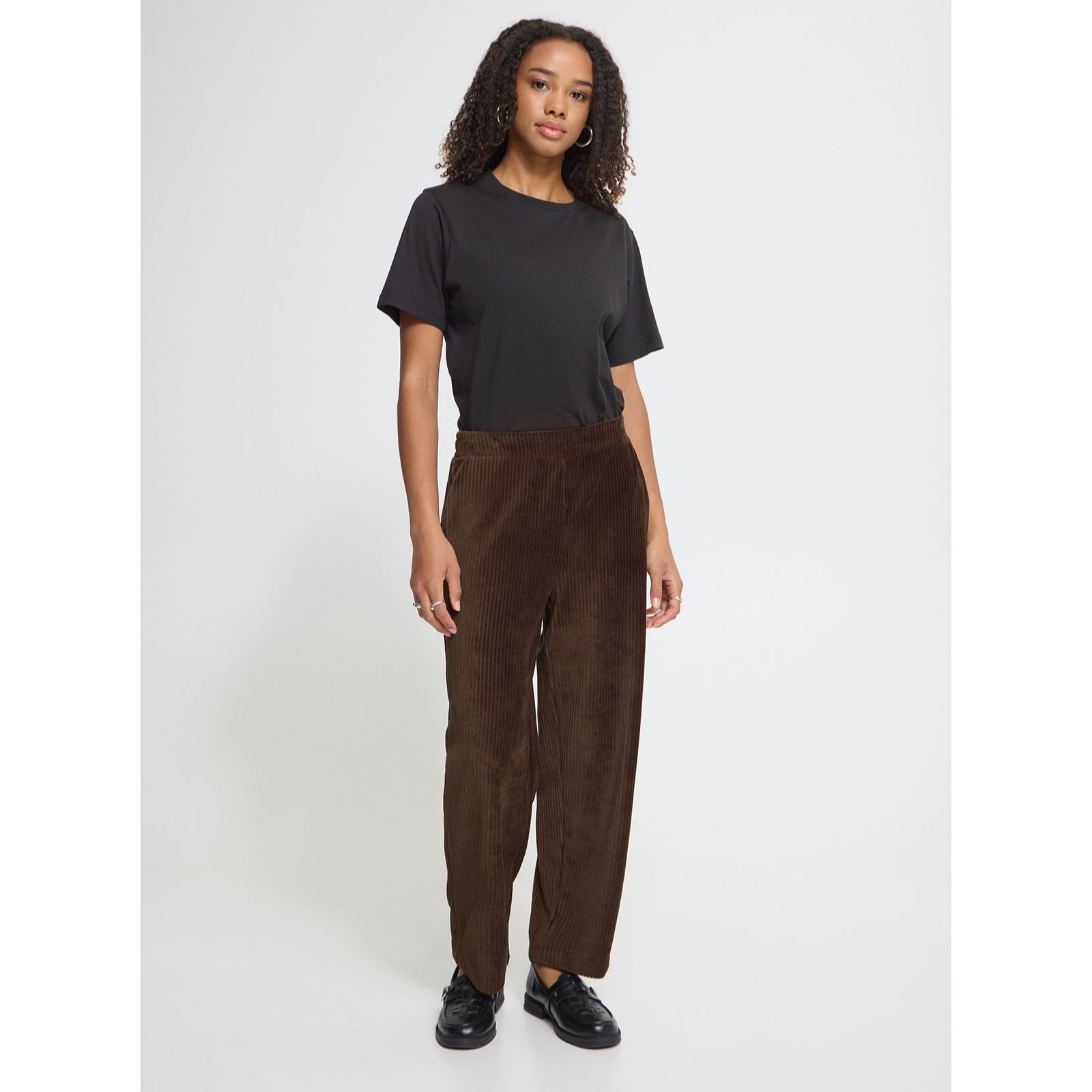 ICHI Tamary Cropped Cordory Trouser