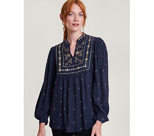 Monsoon Eleanor Embroidered Top