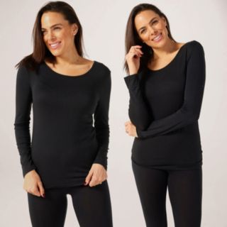 Cozee Home Thermal Longsleeve Top 2 Pack