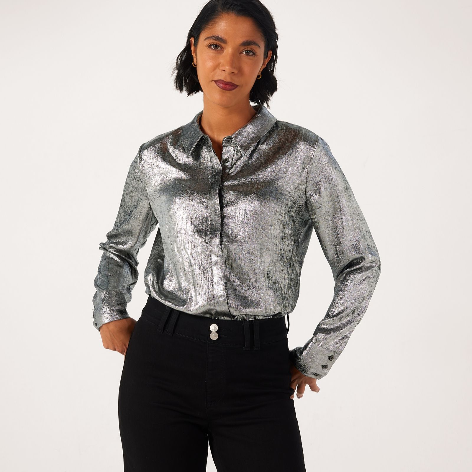 Ruth Langsford Metallic Shirt