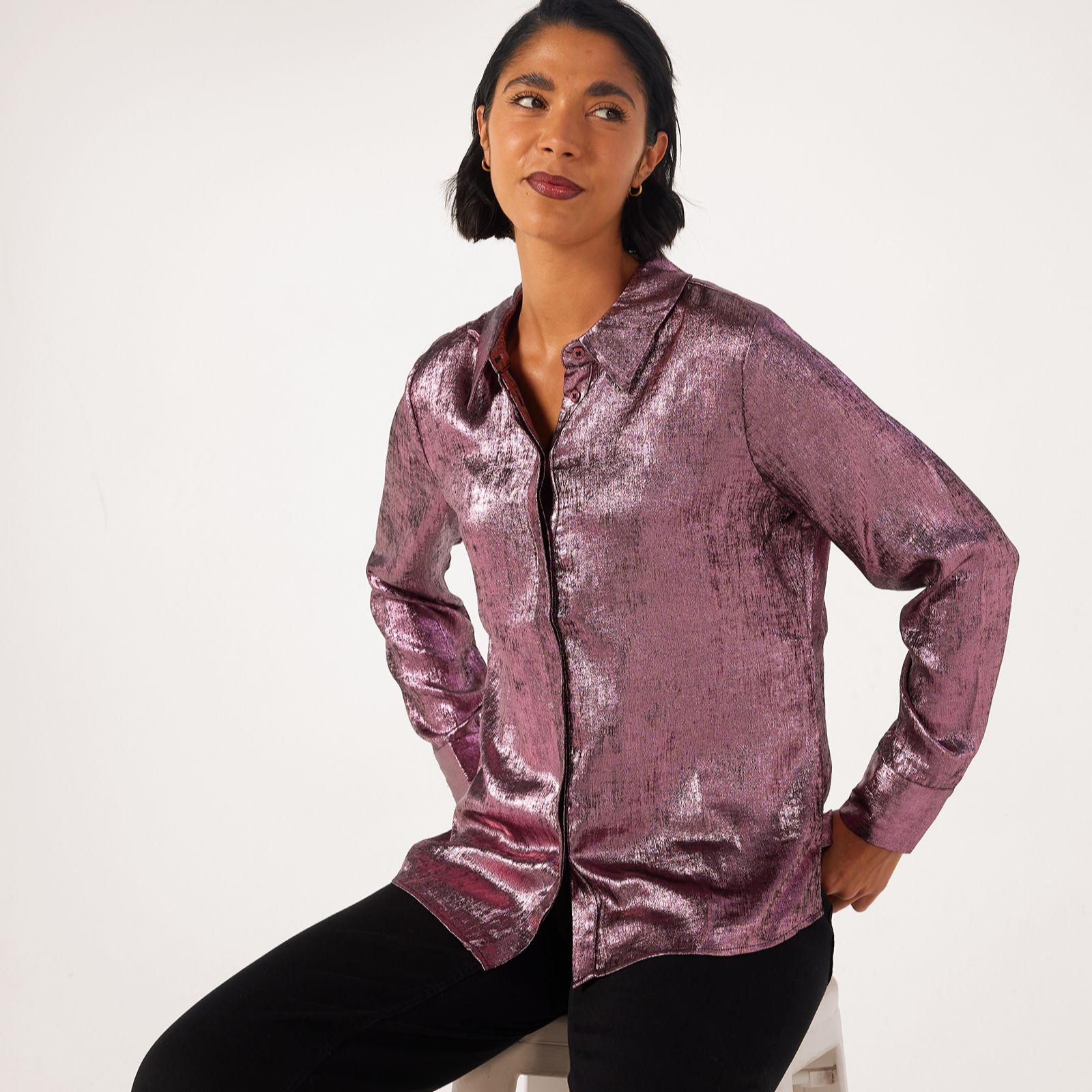 Ruth Langsford Metallic Shirt