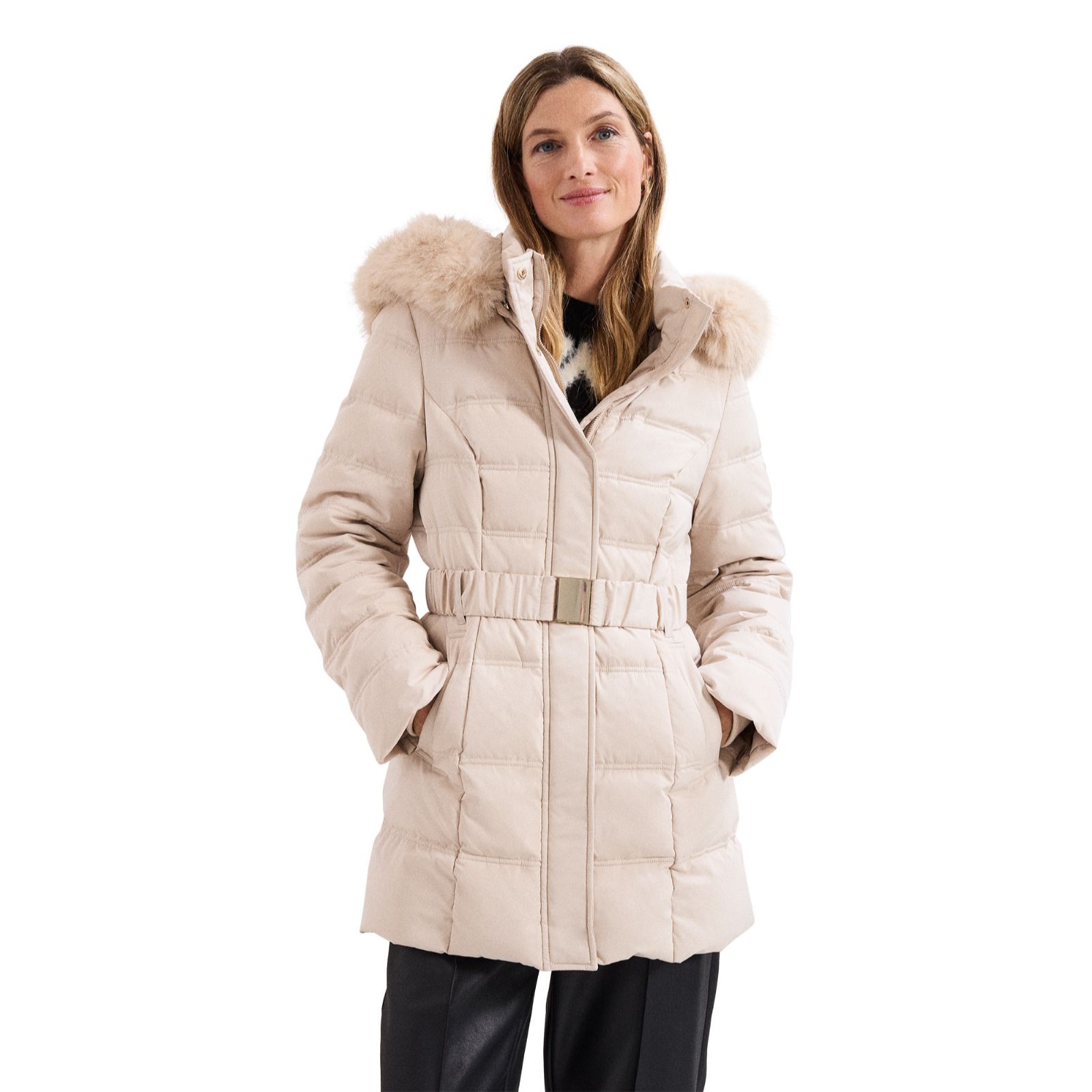 Phase Eight Dixie Fur Hood Puffer Coat
