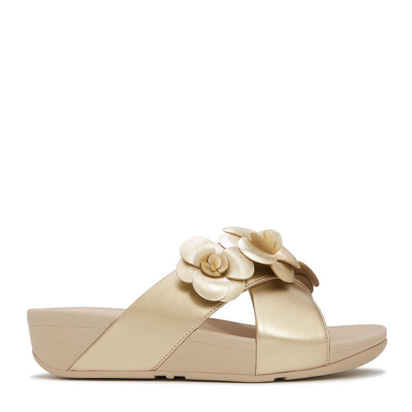 Fitflop Lulu Flower Cross Slides