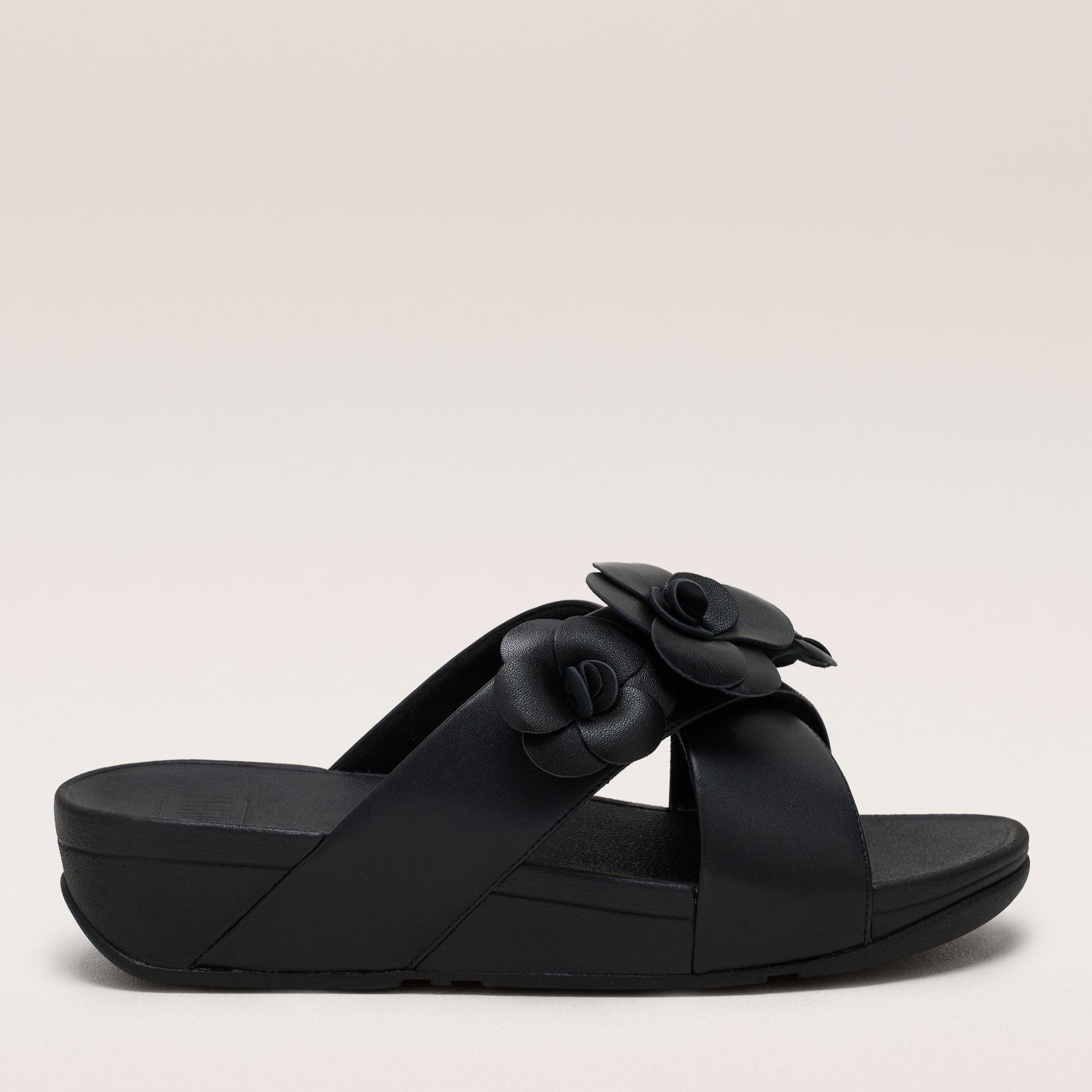 Fitflop Lulu Flower Cross Slides