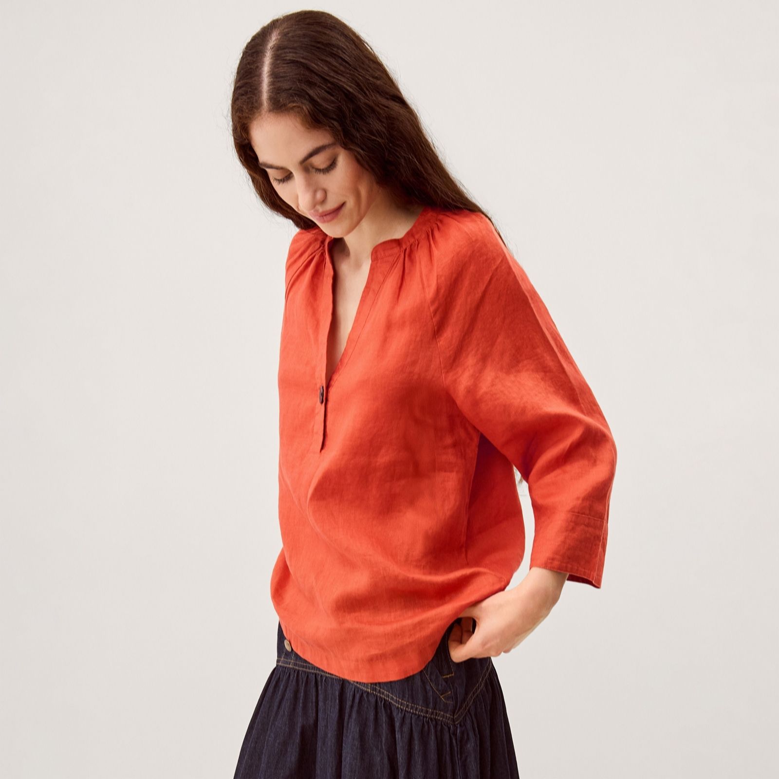 Monsoon Gianna Linen Top