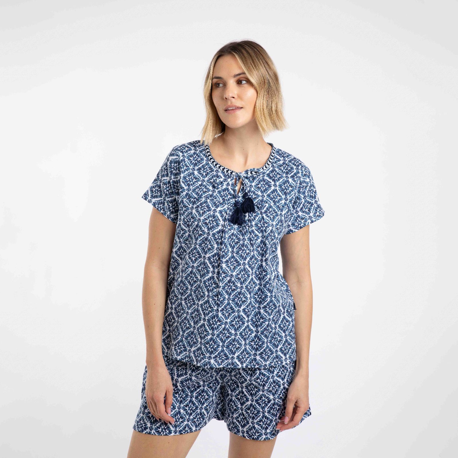 Weird Fish Sofia Doublecloth Blouse