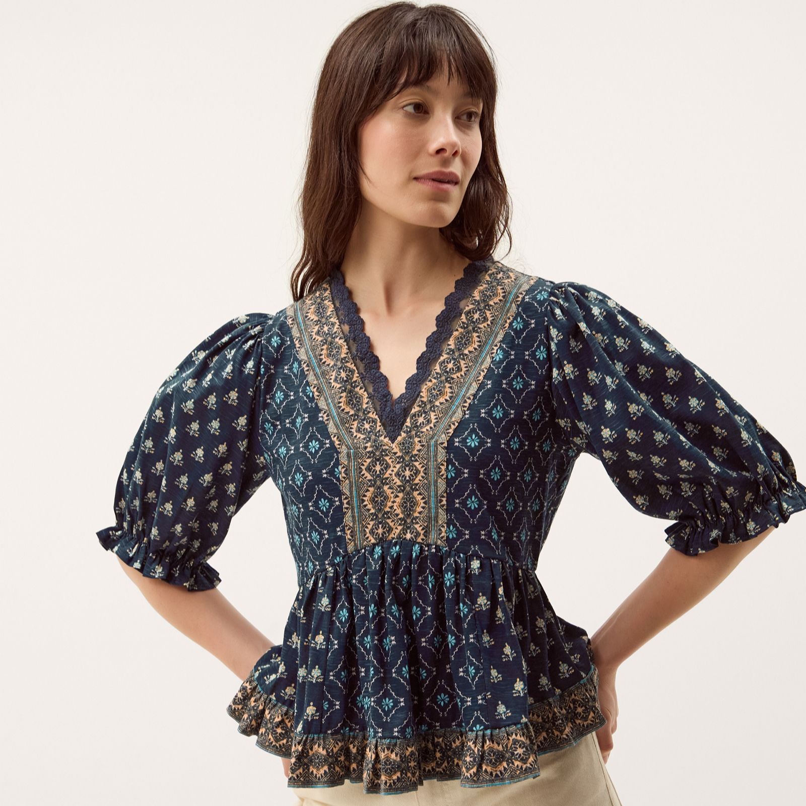 Monsoon Stacee Print Jersey Top