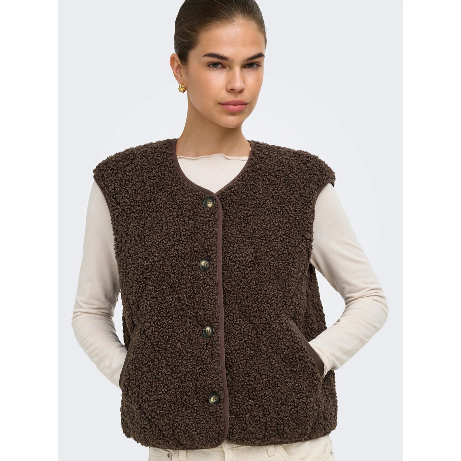Only Ines Teddy Waistcoat