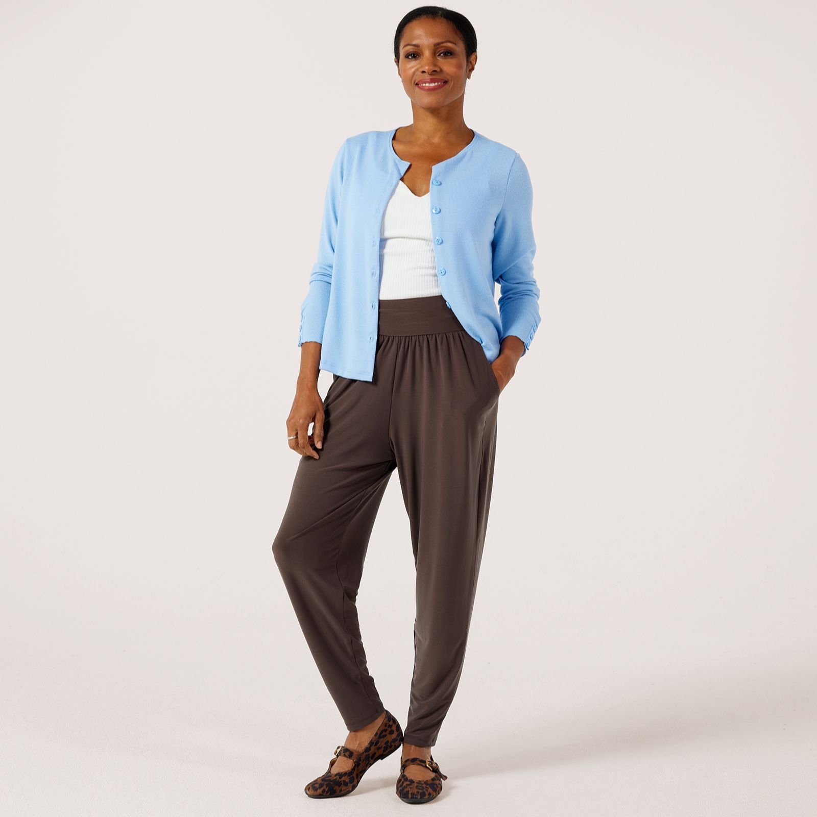 Kim & Co Brazil Jersey Wellness Trousers with Pockets