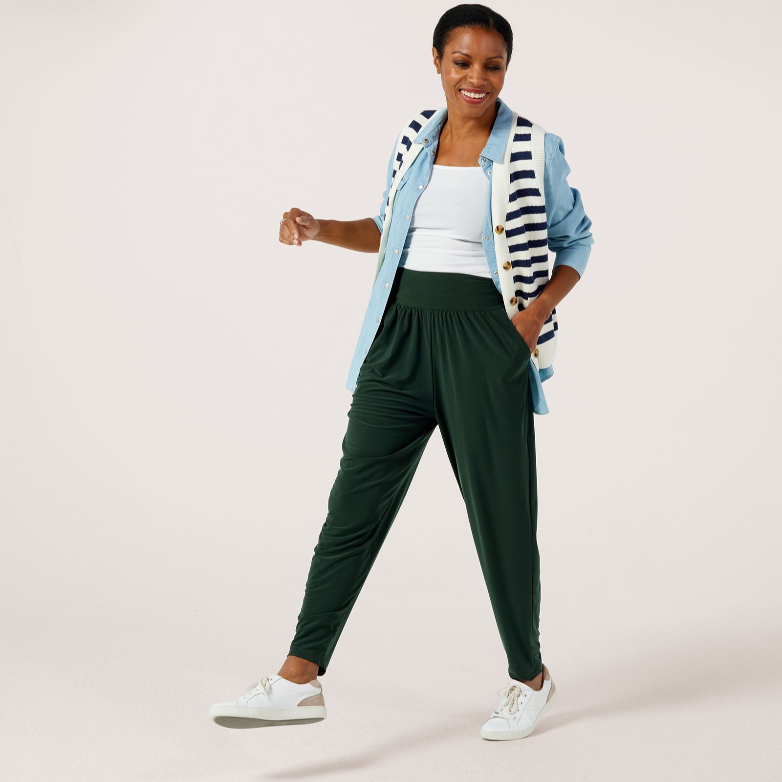 Kim & Co Brazil Jersey Wellness Trousers with Pockets