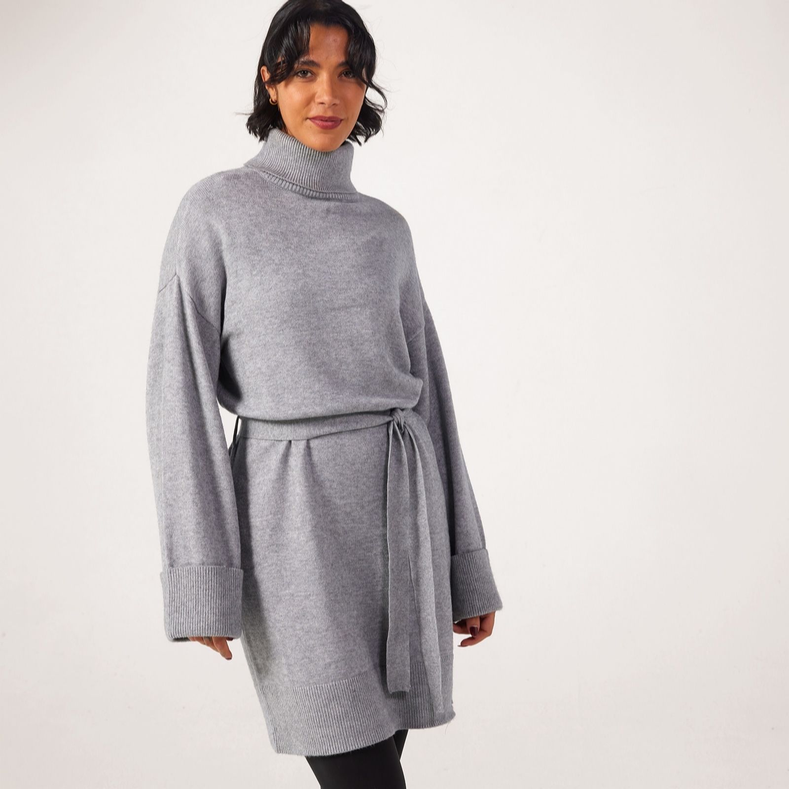 Only Monica Belted Knit Midi Dress