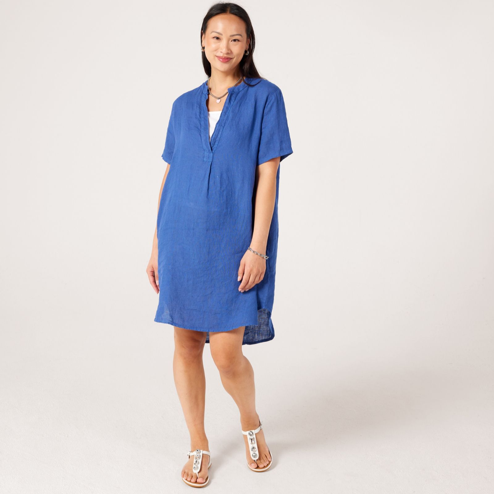Izabel London Linen Tunic Dress