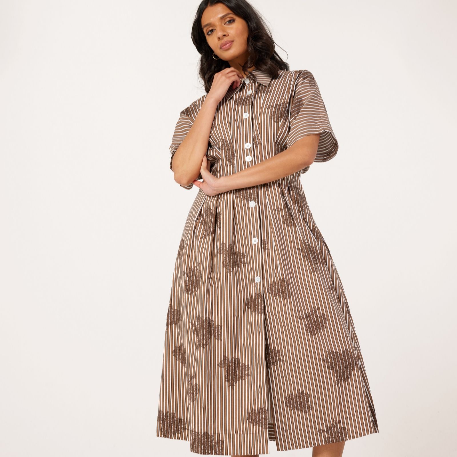 Helene Berman 100% Cotton Embroidered Summer Dress