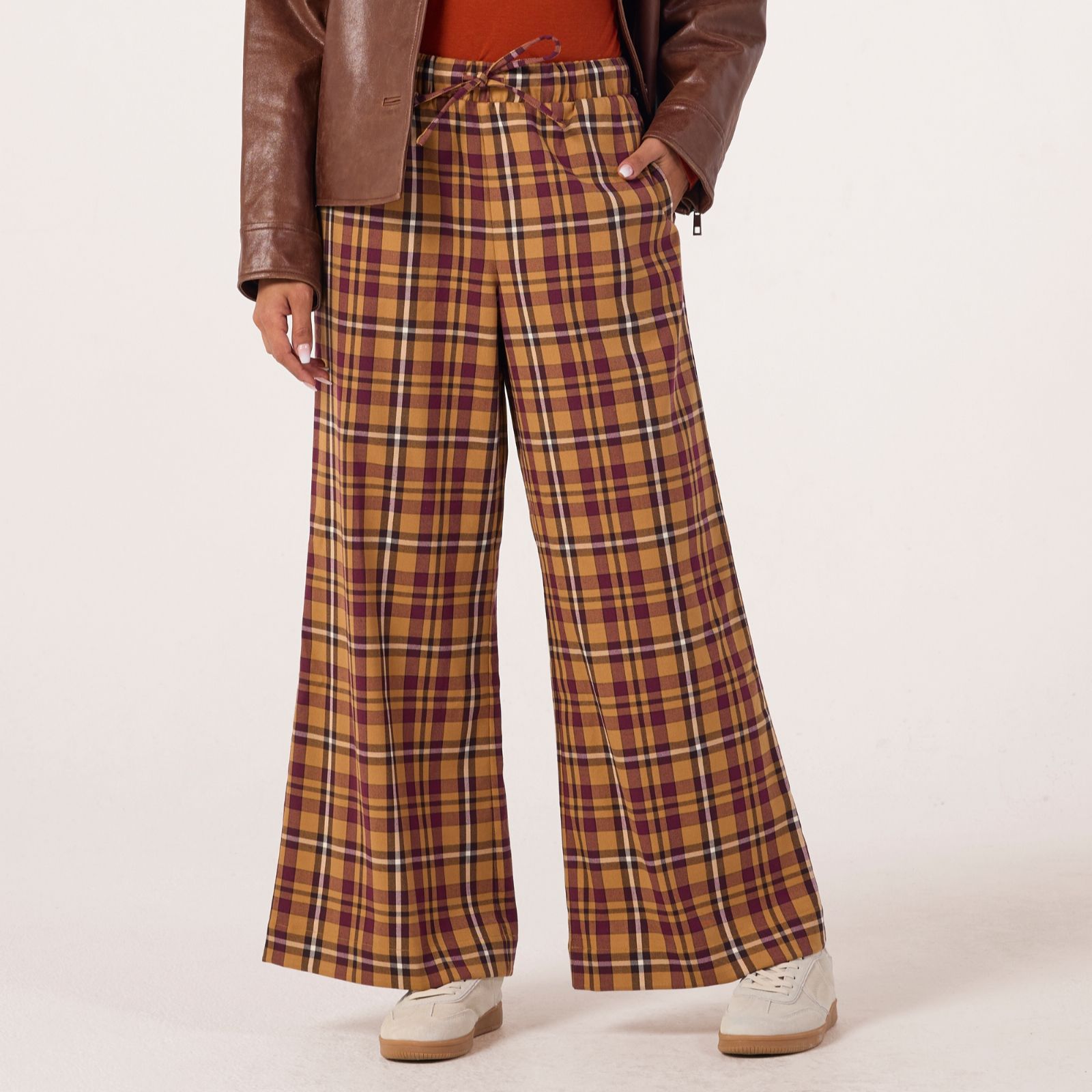 Ben de Lisi Twill Check Drawcord Trouser Standard