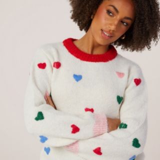 ICHI BelaBlue Heart Jumper