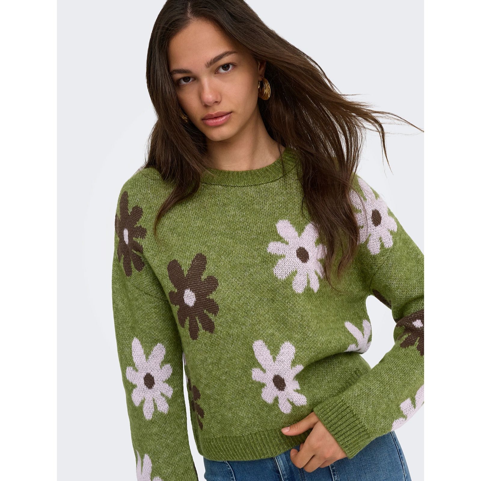 Only Freesia Floral Knitted Jumper