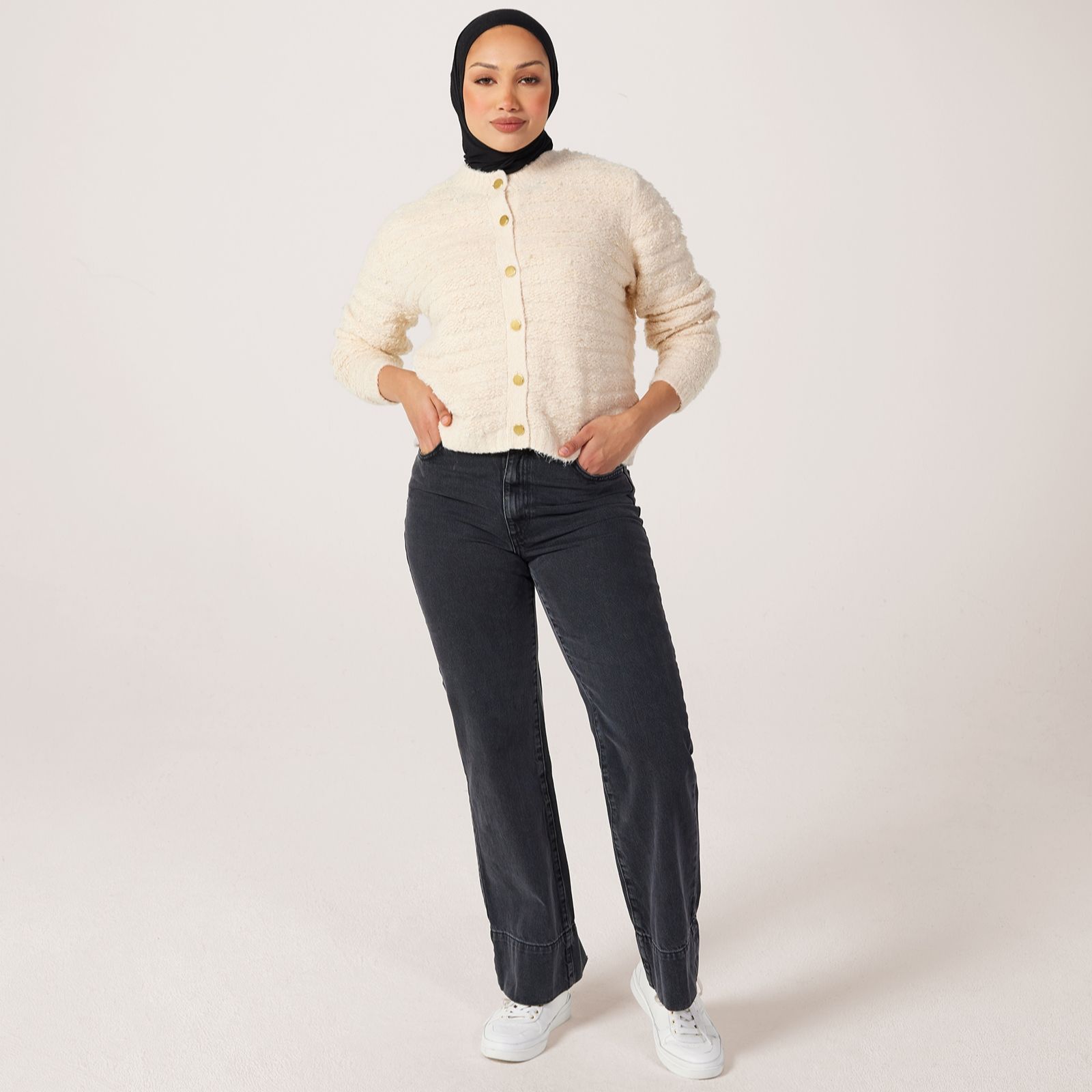 Only Textured Knitted Cardigan - QVC UK
