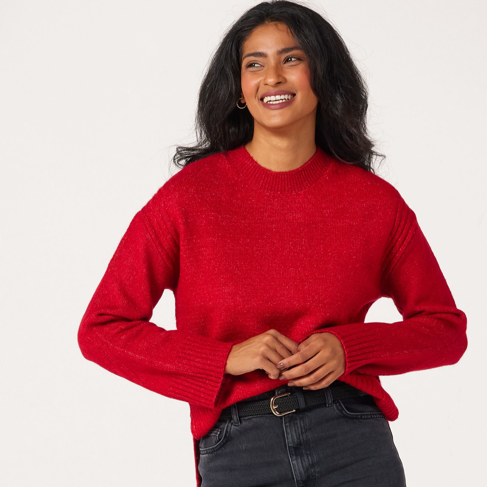 Denim & Co. Essentials Round Neck Jumper