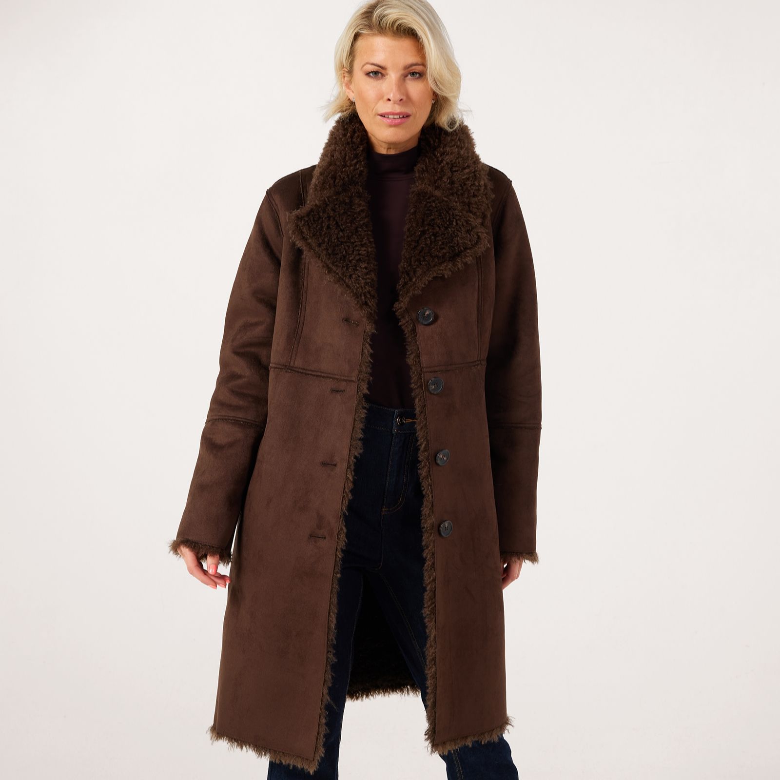 Ruth Langsford Sherpa Collar Coat