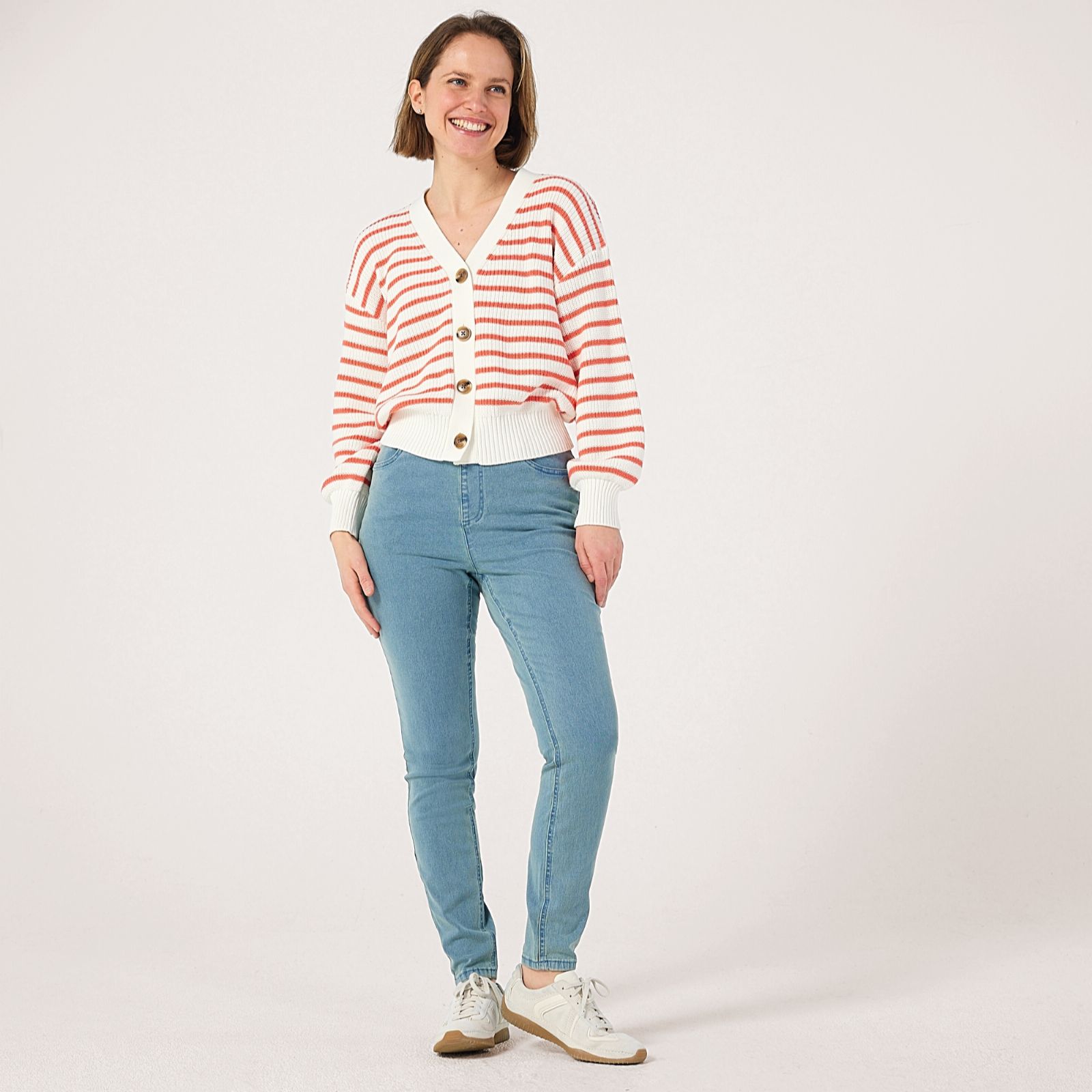 Denim & Co. Pull On Denim Jegging Petite