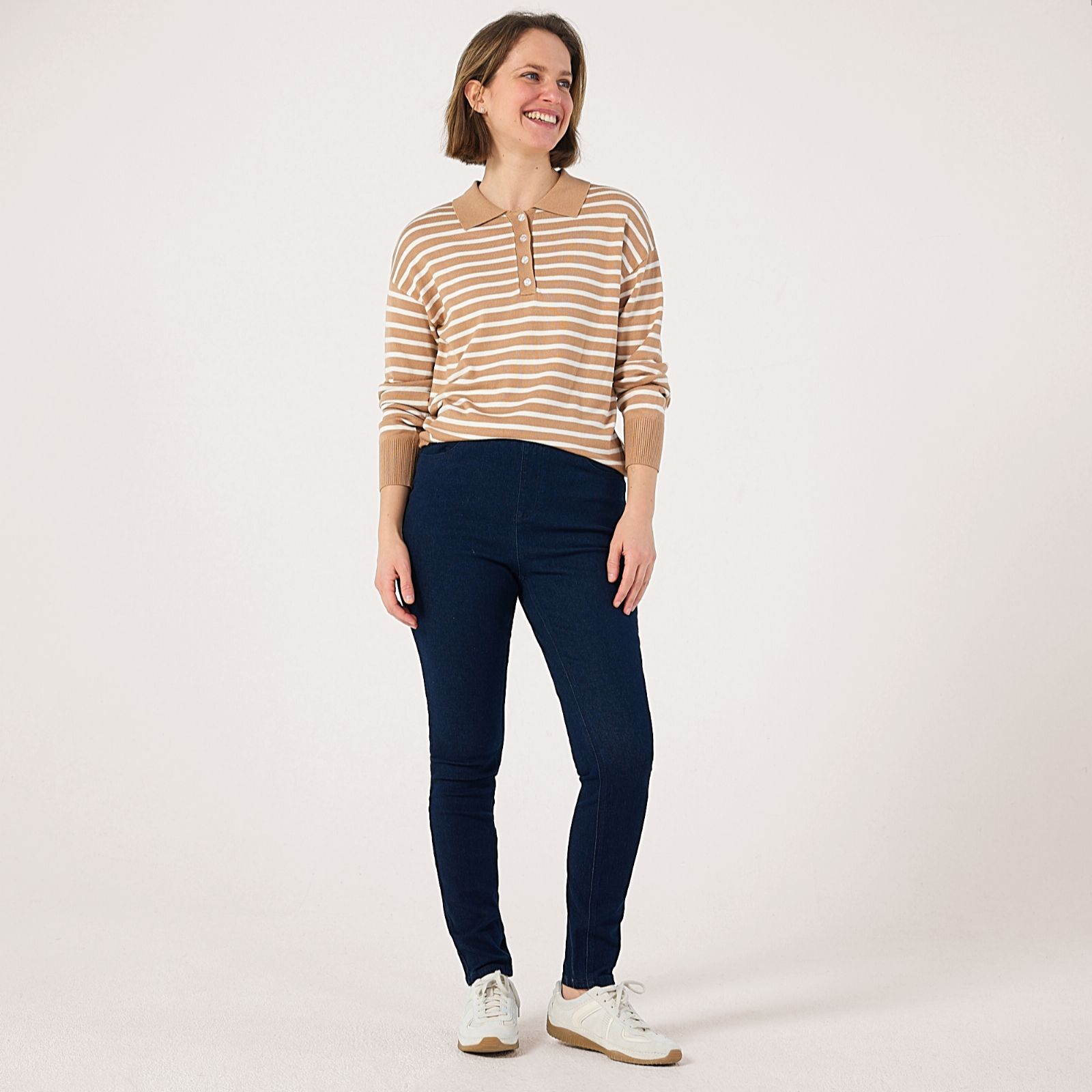 Denim & Co. Pull On Denim Jegging Petite