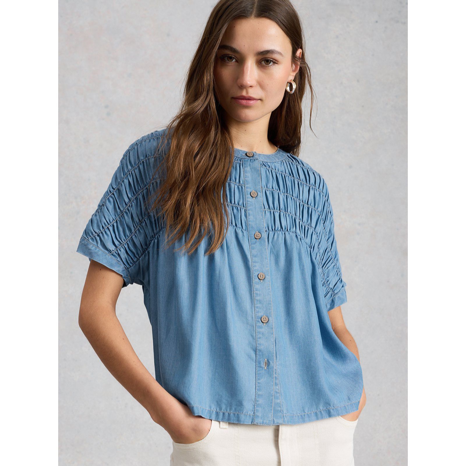 White Stuff Tammie Chambray Shirt