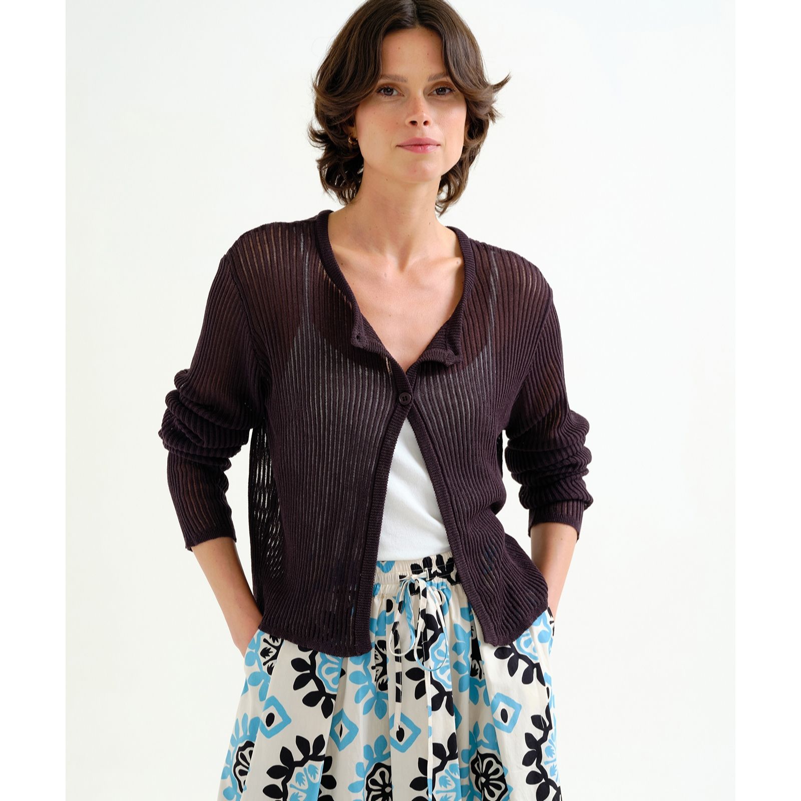 Compania Fantastica Lightweight Two Button Cardigan